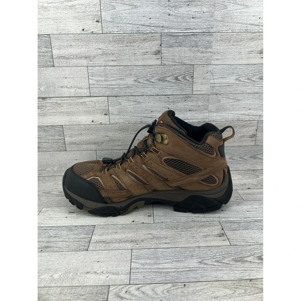 Merrell Moab 2 Mid Waterproof Hiking Boots Mens 10 Brown Suede Vibram J06051